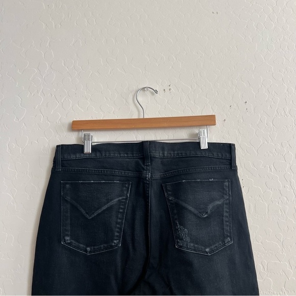 Hudson Crop Relaxed Straight star Studded Jeans - Picture 6 of 8